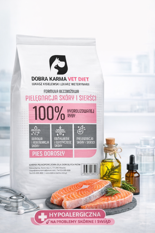 Karma hydrolizowana Dobra Karma vet diet łosoś