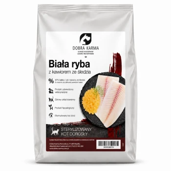 Biała ryba z kawiorem ze śledzia – Adult koty sterylizowane i kastrowane CCW