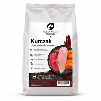 Kurczak z tuńczykiem i łososiem – Koty sterylizowane CCC