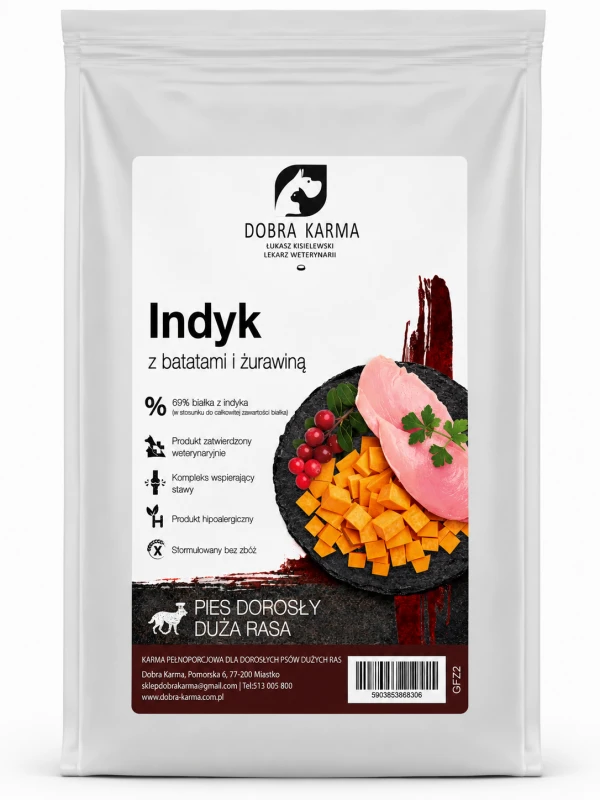 Indyk z batatami i żurawiną GFZ
