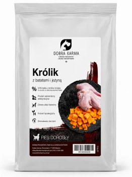 Królik z batatami i jeżyną GFR