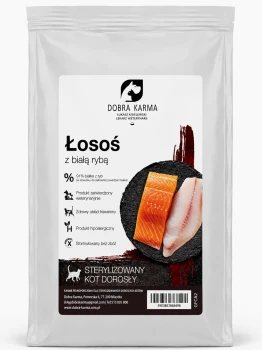 Łosoś z białą rybą - koty sterylizowane CCS