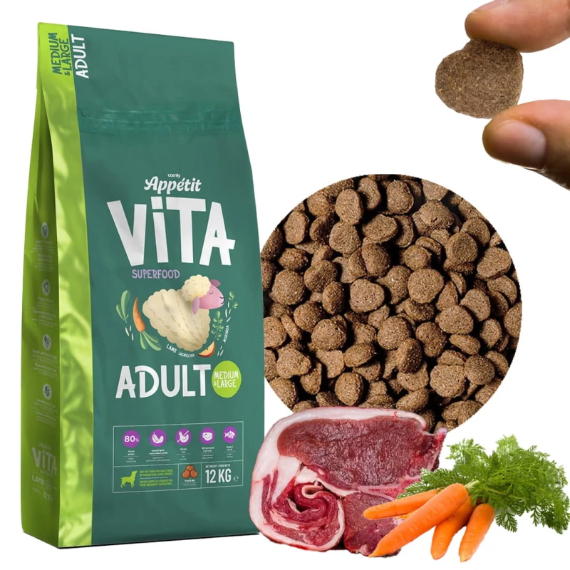 Comfy Appetit Vita Medium &amp; Large Lamb Karma Sucha Dla Psa Jagnięcina 12kg (1).jpg