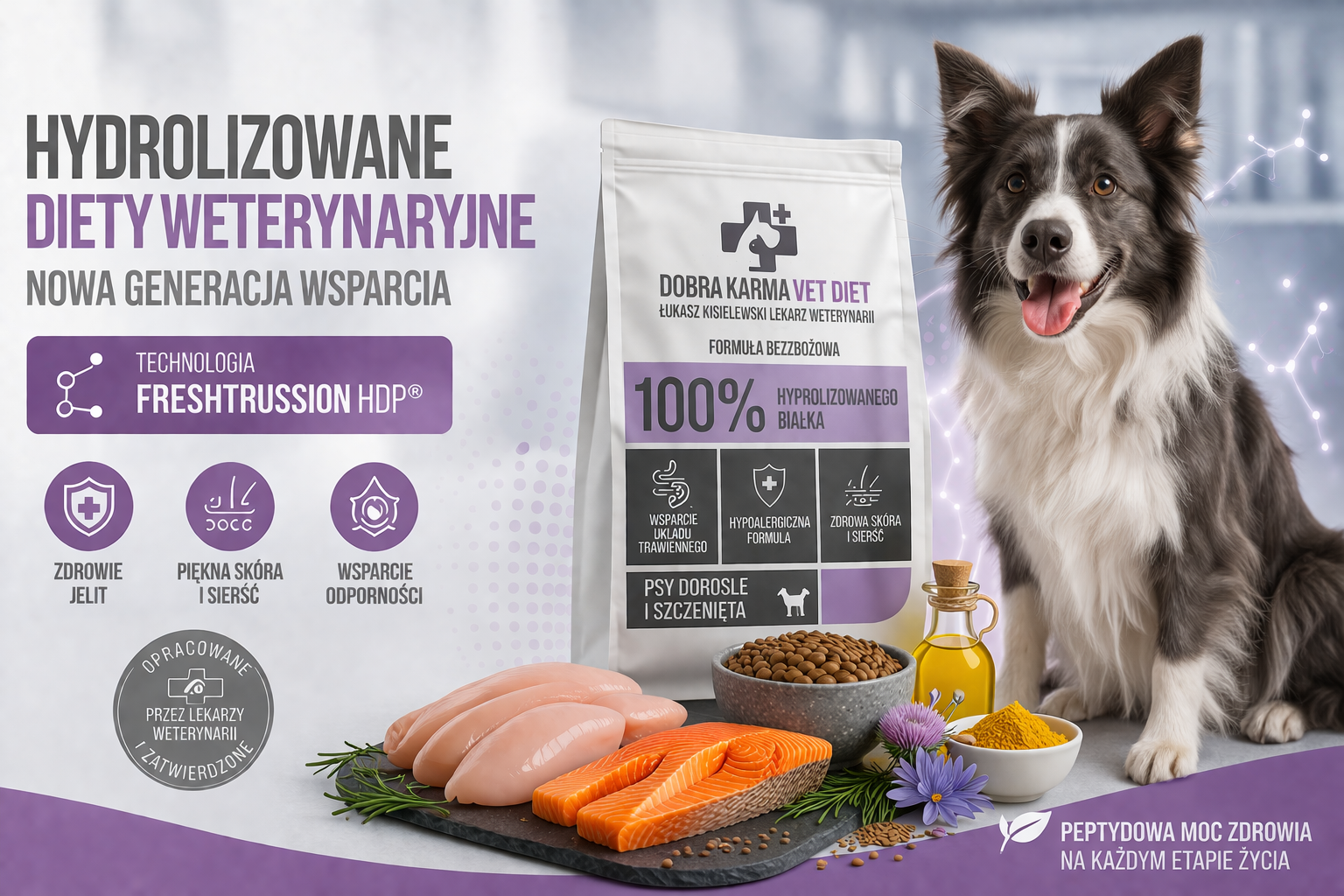 Hydrolizowane karmy weterynaryjne dla psów